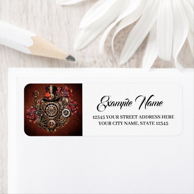 Wonderful Steampunk design Label (Insitu)