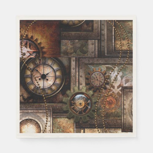 Wonderful steampunk design napkins