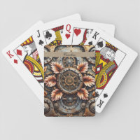 Wonderful steampunk design playing cards