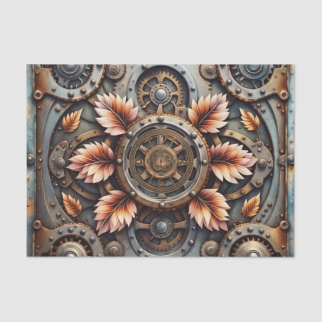 Wonderful steampunk design tissue paper (Front)