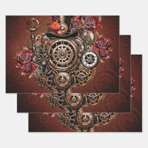 Wonderful Steampunk design Wrapping Paper Sheets