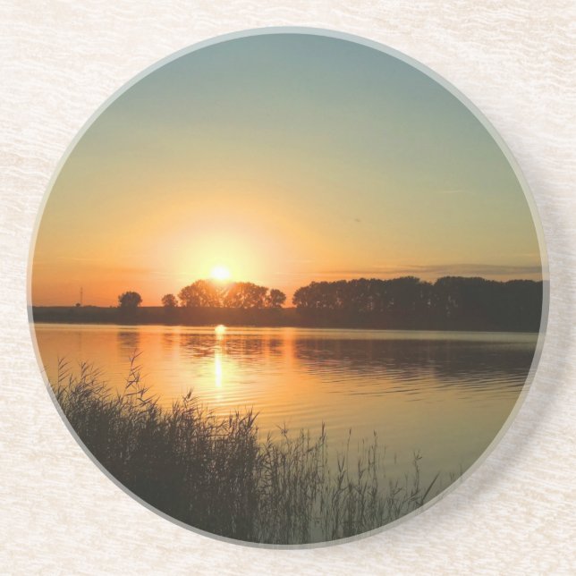 Wonderful Sunset Drink Coaster (Front)