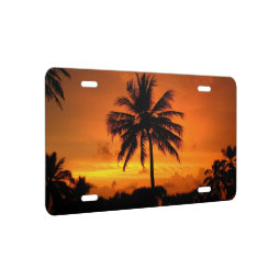 Wonderful Sunset License Plate | Zazzle