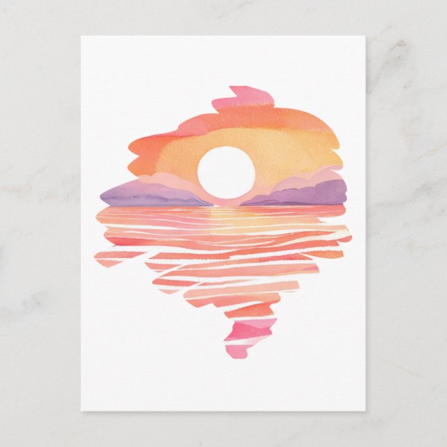 Wonderful Sunset Postcard (Front)