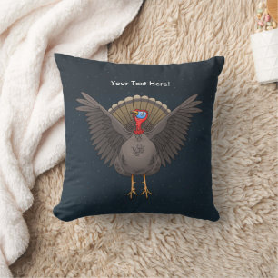 Wonderful Thanksgiving turkey Throw Pillow