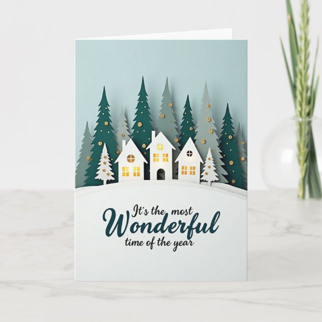 Wonderful Time Christmas Card (Front)