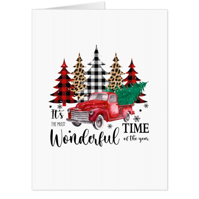 Wonderful Time Of Year Christmas Card  (Front)