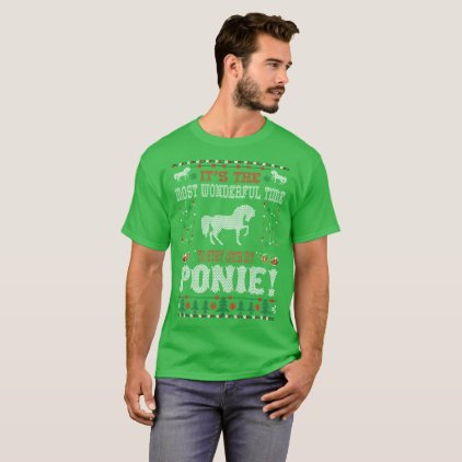 Wonderful Time With Ponie Christmas Ugly Sweater