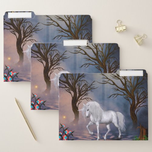Wonderful unicorn file folder