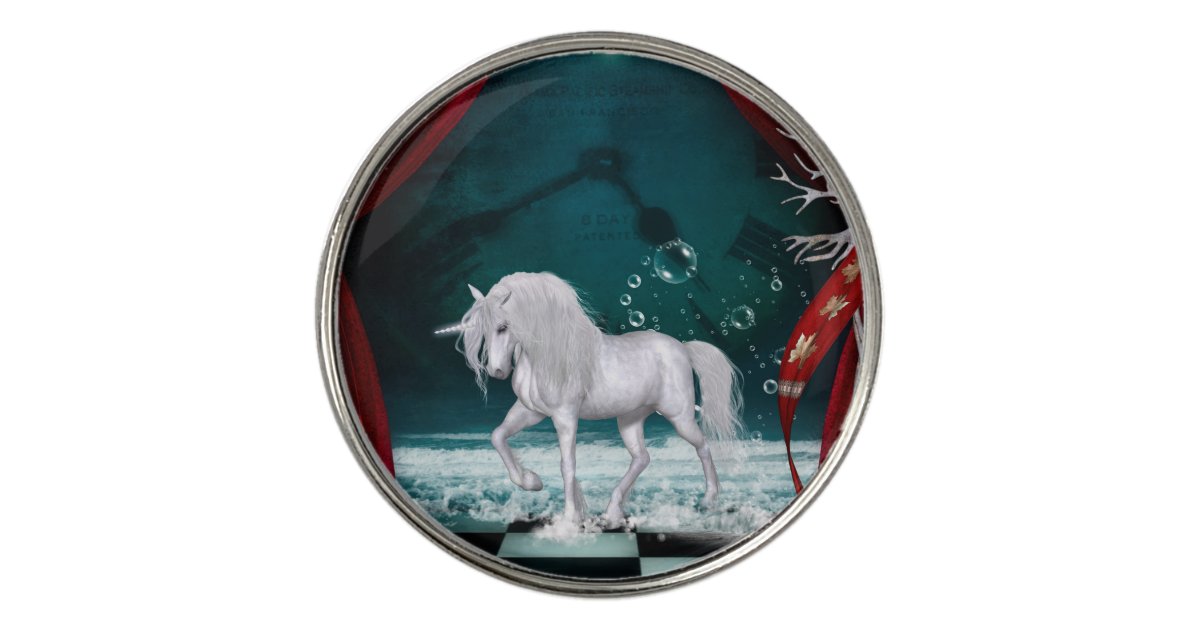 Wonderful unicorn golf ball marker Zazzle