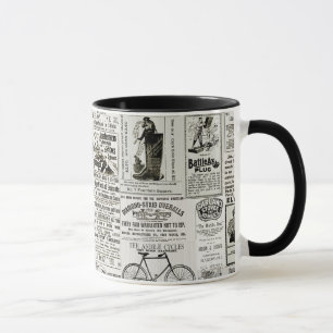 Wonderful Victorian Era Newspaper Advertising Ads  Mug