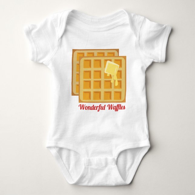 Wonderful Waffles Baby Bodysuit (Front)