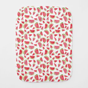 Wonderful watermelon customized baby burp cloth