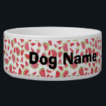 Wonderful Watermelon Customized Pet Water or Food Bowl<br><div class="desc">Check out these wonderful watercolor watermelons on this fun food or water bowl for your pet! Add your dog's name or leave it off! Check my shop for more designs!</div>