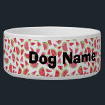 Wonderful Watermelon Customized Pet Water or Food Bowl<br><div class="desc">Check out these wonderful watercolor watermelons on this fun food or water bowl for your pet! Add your dog's name or leave it off! Check my shop for more designs!</div>