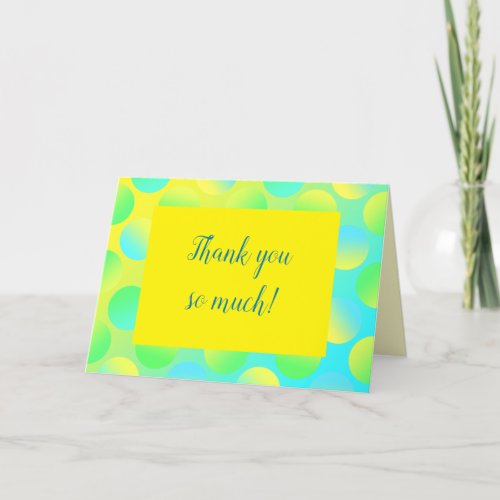 Wonderful Wedding Thank You Card