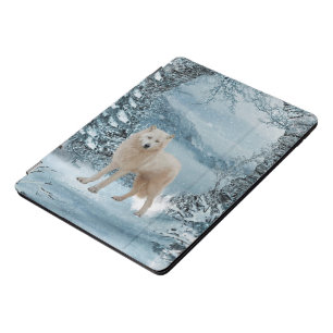 Wonderful white wolf iPad pro cover