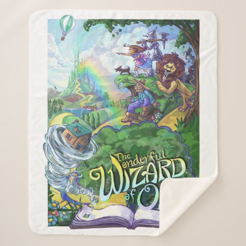 Wonderful Wizard of Oz Sherpa Blanket