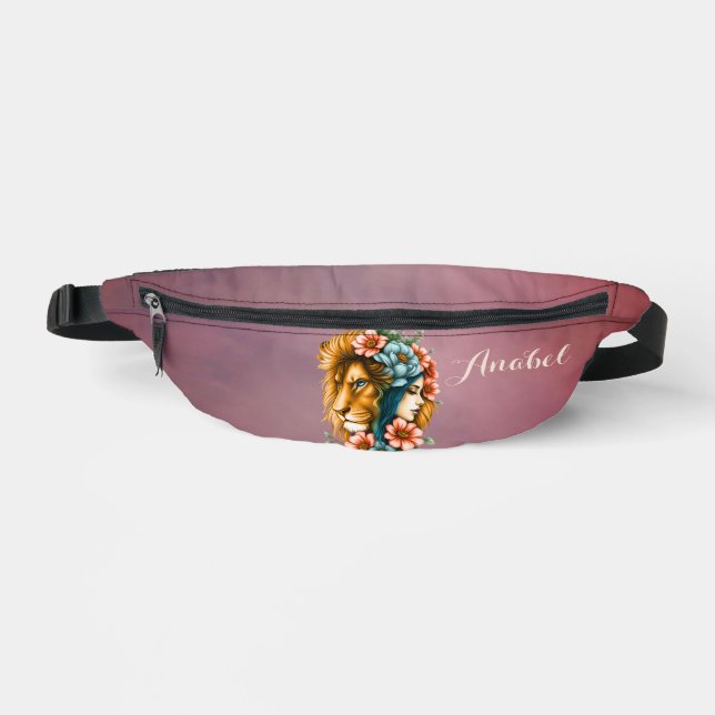 Wonderful woman whose long, flowing hair  fanny pack (Front)