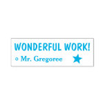 [ Thumbnail: "Wonderful Work!" Grading Rubber Stamp ]