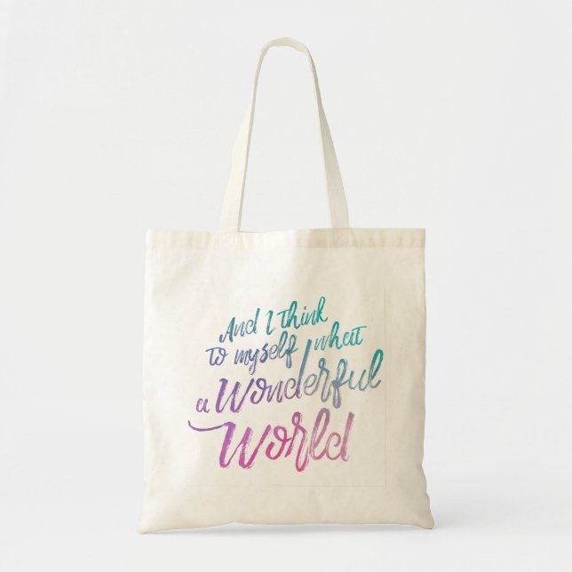 Wonderful World Budget Tote Bag (Front)