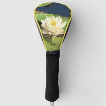 Wonderful Yellow Water Lily  Golf Head Cover by MehrFarbeImLeben at Zazzle