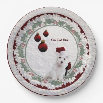 Wonderfully Adorable Westie Puppy Paper Plates by 4westies at Zazzle