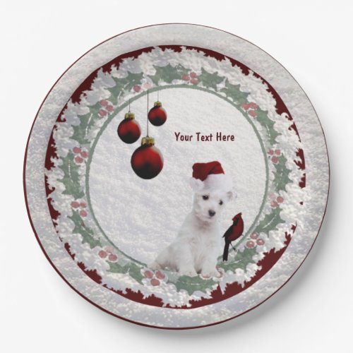 Wonderfully Adorable Westie Puppy Paper Plates