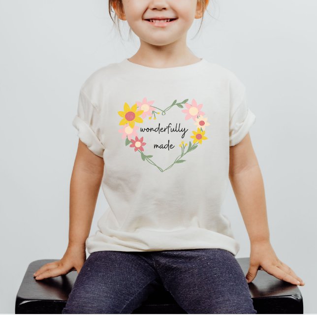 Wonderfully Made Christian Kid's Shirt (Creator Uploaded)