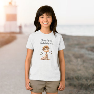 Wonderfully Made Cute Giraffe Tri-Blend Shirt