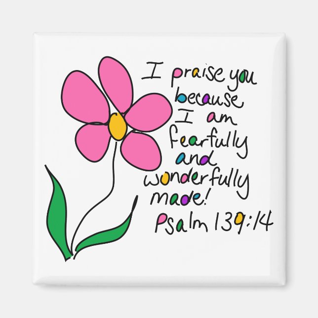 Wonderfully Made Magnet (Front)