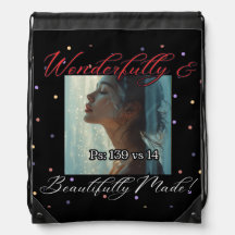 Wonderfully Made  Multi-Colour Drawstring Backpack