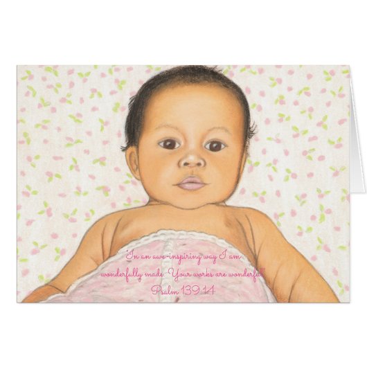 Wonderfully Made~Scripture~Baby Cards (Front Horizontal)