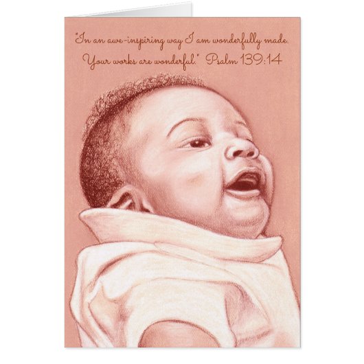 Wonderfully Made~Scripture~Baby Cards (Front)