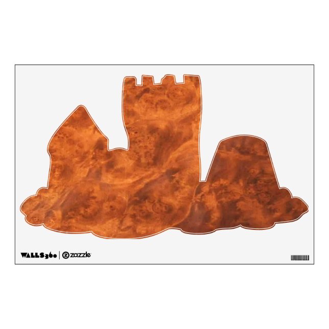 Wonderfully Walnut (Brown) Wall Decal (Front)