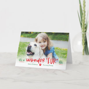 Wonderfur Life Pet Folded Holiday Card