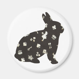 Wonderland 1 Rabbit Magnet