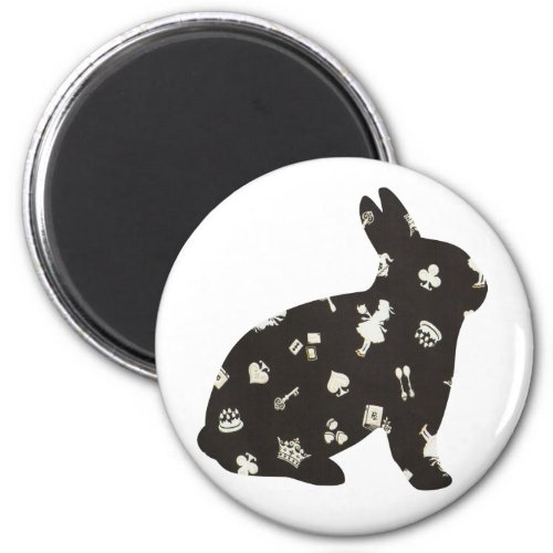 Wonderland 1 Rabbit Magnet