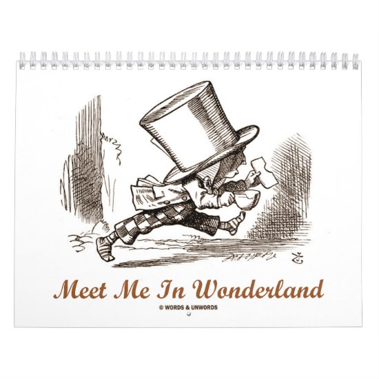 Wonderland Adventure Quotes and Images Calendar