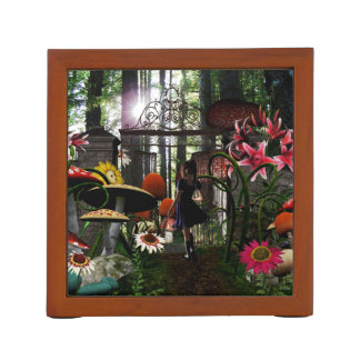 Wonderland Alice desk organizer
