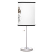 Wonderland Alice Humpty Dumpty Conversation Quote Table Lamp (Right)