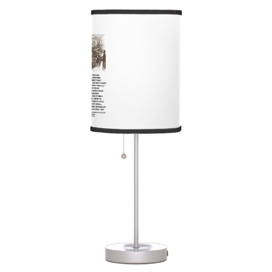 Wonderland Alice Humpty Dumpty Conversation Quote Table Lamp (Right)