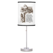 Wonderland Alice Humpty Dumpty Conversation Quote Table Lamp (Front)
