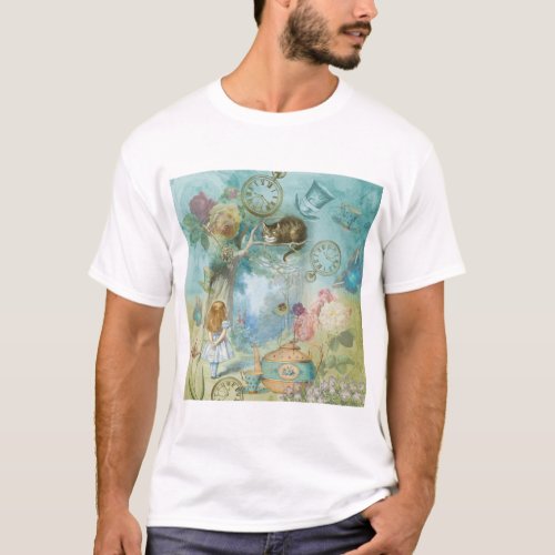 Wonderland _ Alice In Wonderland Collage T_Shirt