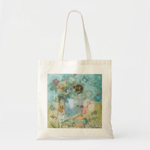 Wonderland _ Alice in Wonderland Collage Tote Bag