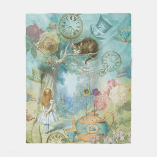 Wonderland - Alice In Wonderland Fleece Blanket