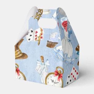 Wonderland Alice Pattern Favor Boxes