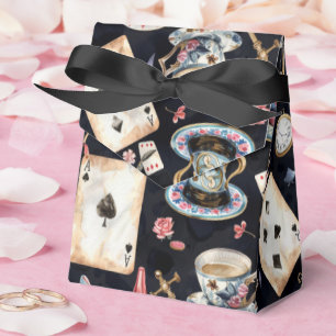 Wonderland Alice Pattern  Favor Boxes