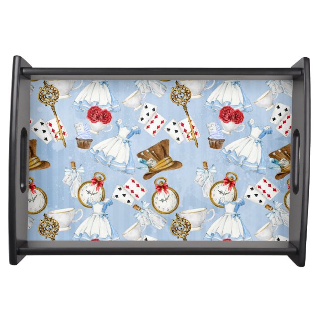 Wonderland Alice Pattern Serving Tray (Front)