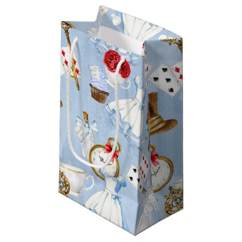 Wonderland Alice Pattern Small Gift Bag
